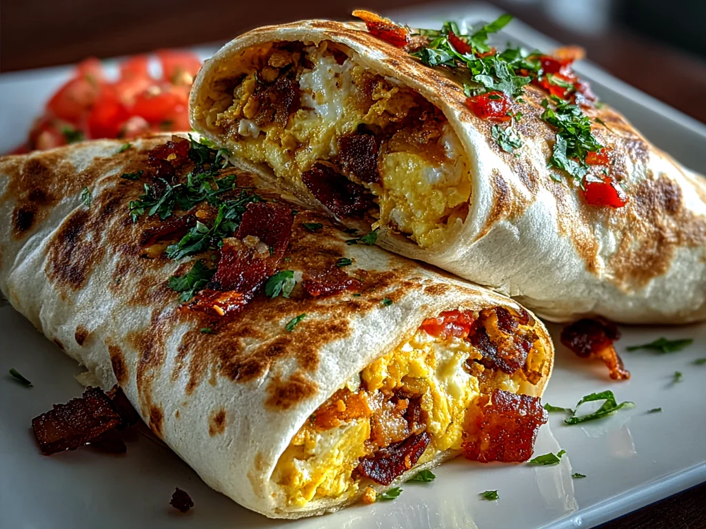 Energize Your Morning: High Protein Burritos with Eggs & Beans